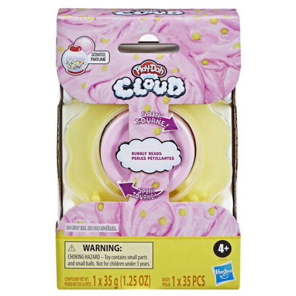 Play-Doh Super Cloud Kit Bubblegum Scented, Mix-In Beads Pink Yellow 2-PACK NEW - Picture 4 of 16